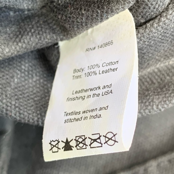 Hardmill Waxed Canvas Charcoal Gray Market Tote - Picture 13 of 15